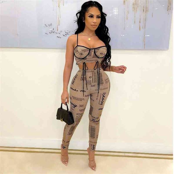 xqy9246 women's suspender chest wrap vest with leggings fashion print suit, Black;gray
xqy9246 women's suspender chest wrap vest with leggings fashion print suit, Black;gray