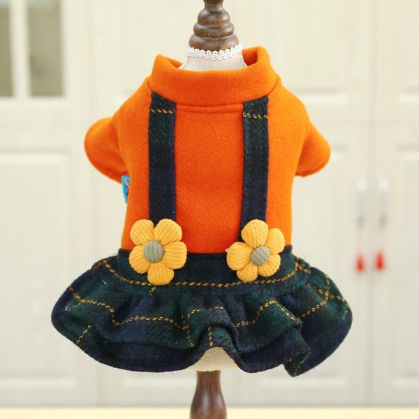 dog clothes during the spring and autumn dress teddy vip caramel floret shoulder-straps pet apparel
dog clothes during the spring and autumn dress teddy vip caramel floret shoulder-straps pet apparel