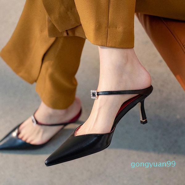 woman sandals 2021 new women sandals genuine leather pointed toe thin high heel summer dress party office lady shoes pumps, Black
woman sandals 2021 new women sandals genuine leather pointed toe thin high heel summer dress party office lady shoes pumps, Black