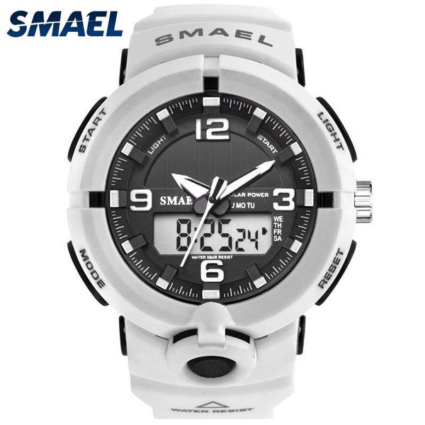 wristwatches smael sports watch men dual display men's watches 50m waterproof digital quartz electronic clock relojes, Slivery;brown
wristwatches smael sports watch men dual display men's watches 50m waterproof digital quartz electronic clock relojes, Slivery;brown