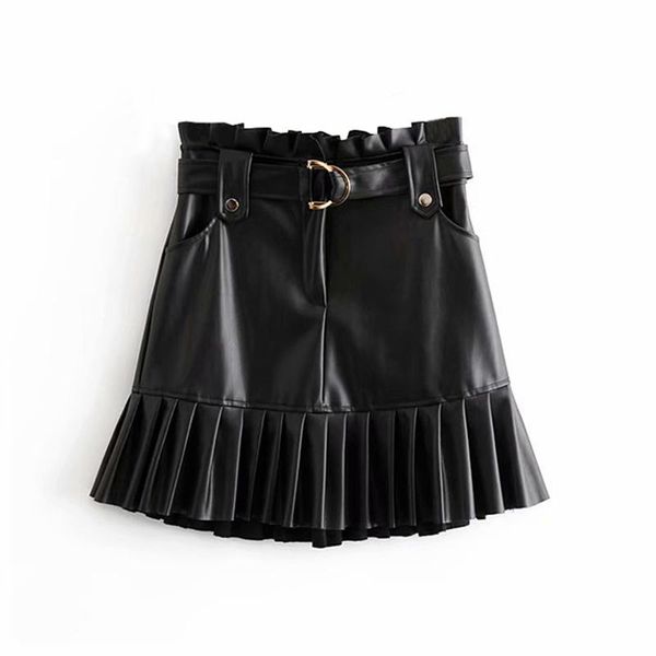 skirts black pu women fashion faux leather skirt elegant tie belt waist mini female ladies
skirts black pu women fashion faux leather skirt elegant tie belt waist mini female ladies