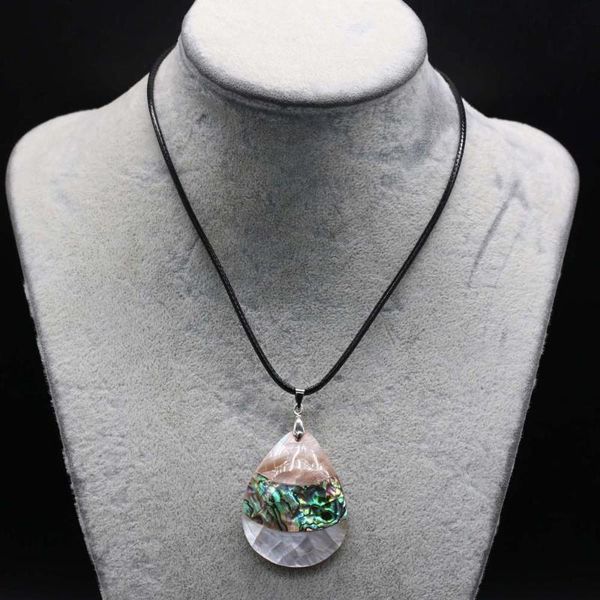 chains natural abalone shell necklace with drop shape pendant rope length 55+5cm charms for elegant women love romantic gift jewelry, Silver
chains natural abalone shell necklace with drop shape pendant rope length 55+5cm charms for elegant women love romantic gift jewelry, Silver
