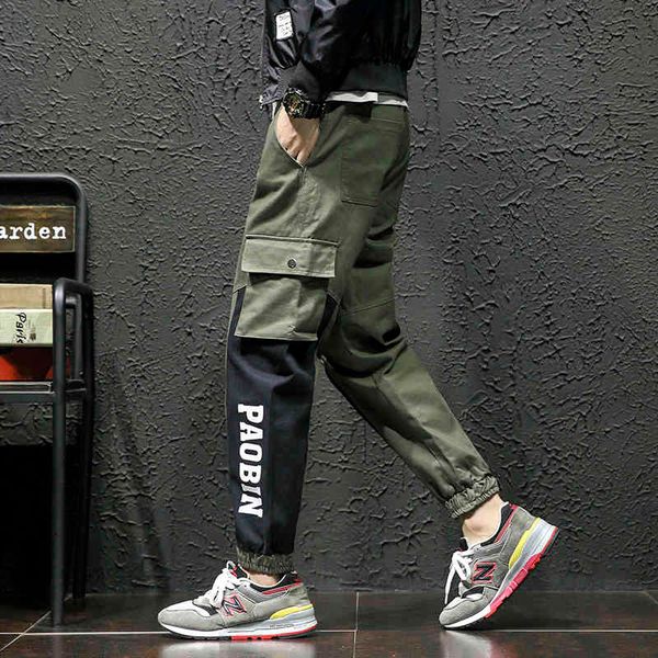 pants autumn and winter thick casual tide brand loose overalls beam feet sports men's cotton trousers, Black
pants autumn and winter thick casual tide brand loose overalls beam feet sports men's cotton trousers, Black