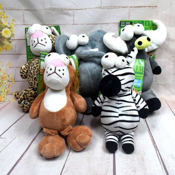 Dog Cute Pet Plush Voice Toy Crocodile Elephant Monkey Animal Doll
