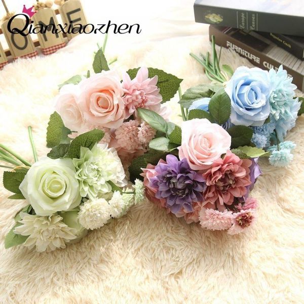 qianxiaozhen bouquet artificial flowers for wedding fake home decoration decorative & wreaths
qianxiaozhen bouquet artificial flowers for wedding fake home decoration decorative & wreaths