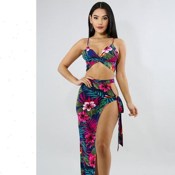 women tracksuits bohemian floral print sets spaghetti strap v neck crop with skirt two piece set elegant summer, Gray
women tracksuits bohemian floral print sets spaghetti strap v neck crop with skirt two piece set elegant summer, Gray