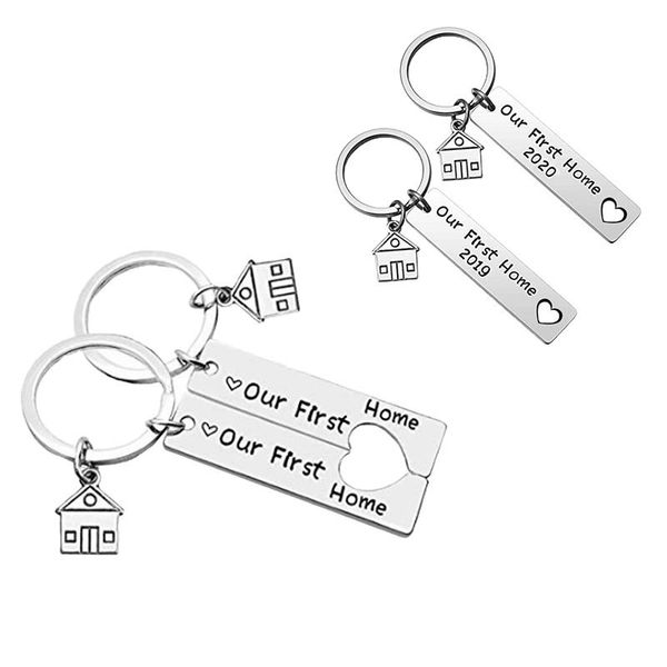 keychains our first home stainless steel pendant keyring house love stitching couple keychain trendy charm jewelry accessories gift, Silver
keychains our first home stainless steel pendant keyring house love stitching couple keychain trendy charm jewelry accessories gift, Silver