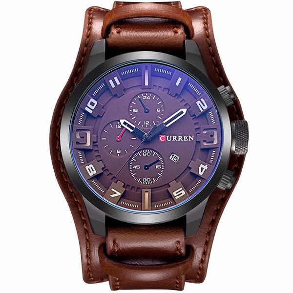 designer watch brand watches luxury watch curren three eye wide belt quartz men's business casual fashion trend sports, Slivery;brown
designer watch brand watches luxury watch curren three eye wide belt quartz men's business casual fashion trend sports, Slivery;brown