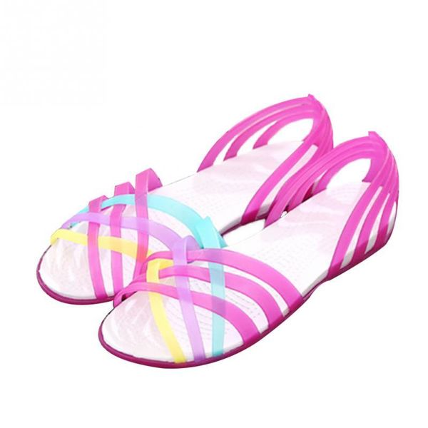 women sandals candy color shoes jelly hollow peep toe round head beach rainbow flats, Black
women sandals candy color shoes jelly hollow peep toe round head beach rainbow flats, Black