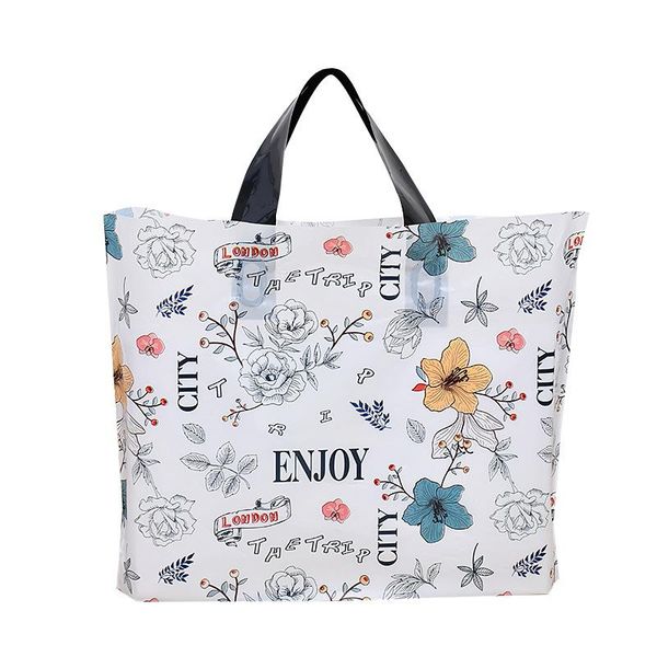 fashion floral thickened plastic shopping clothing store bags portable cosmetic gift with handles wrap
fashion floral thickened plastic shopping clothing store bags portable cosmetic gift with handles wrap