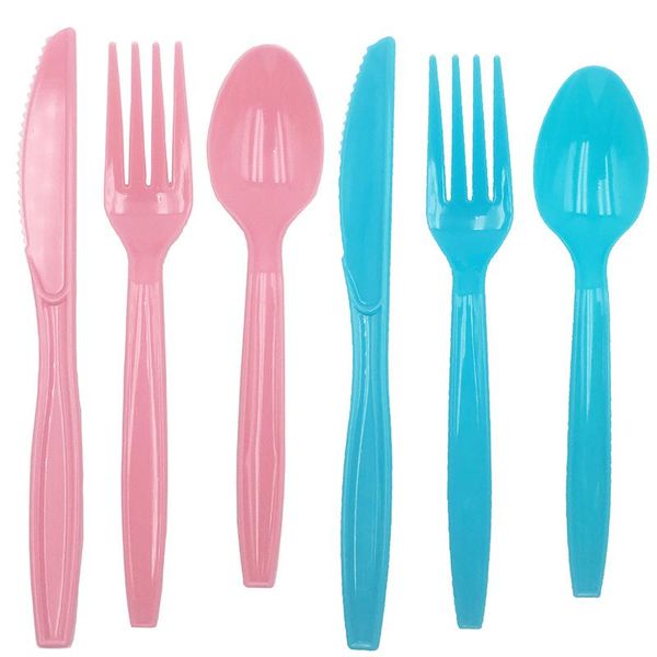 disposable dinnerware cutlery dessert pink blue spoon fork knife long handle christmas birthday wedding party supplies
disposable dinnerware cutlery dessert pink blue spoon fork knife long handle christmas birthday wedding party supplies
