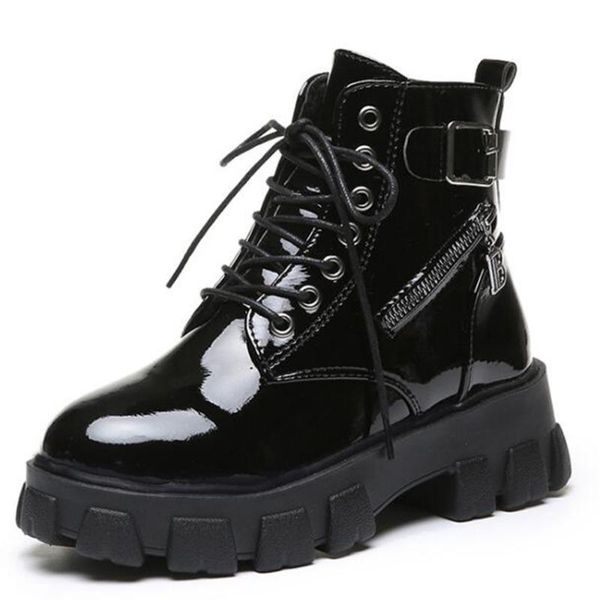 boots autumn thick bottom single round toe lace up winter casual ankle womens fashion motorcycle kl626, Black
boots autumn thick bottom single round toe lace up winter casual ankle womens fashion motorcycle kl626, Black