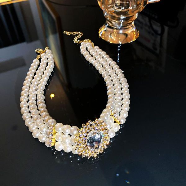exknl vintage long choker necklace 2021 multilayered pearls korean chain rhinestone big boho necklaces for women wedding jewelry chokers, Golden;silver
exknl vintage long choker necklace 2021 multilayered pearls korean chain rhinestone big boho necklaces for women wedding jewelry chokers, Golden;silver