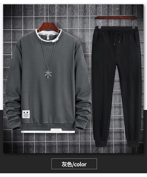 men's tracksuits men spring casual outwear sweatshirts sweartpants two piece set male breathable sweat suits g0lm, Gray
men's tracksuits men spring casual outwear sweatshirts sweartpants two piece set male breathable sweat suits g0lm, Gray