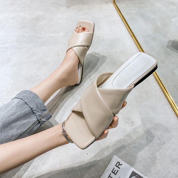 slippers katelvadi big size 35-43 summer beige sandals woman soft pu leather square toe shoes xh-005, Black
slippers katelvadi big size 35-43 summer beige sandals woman soft pu leather square toe shoes xh-005, Black