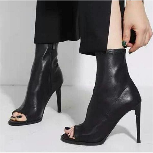 boots spring fish mouth high heel women's black elastic short
boots spring fish mouth high heel women's black elastic short