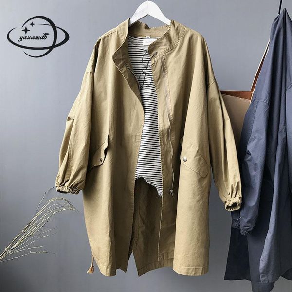 women's trench coats yauamdb women coat spring autumn size s-l cotton female solid overcoat ladies long windbreaker pocket clothes ly90, Tan;black
women's trench coats yauamdb women coat spring autumn size s-l cotton female solid overcoat ladies long windbreaker pocket clothes ly90, Tan;black