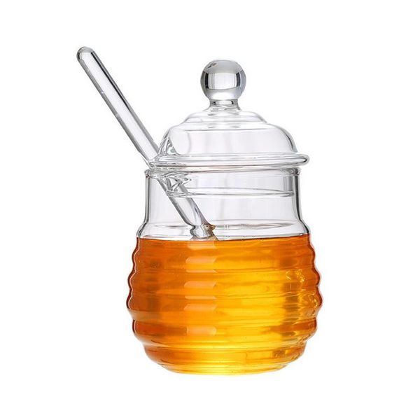 storage bottles & jars 300ml safe glass honey pot with stirring rod durable transparent bee jar juice syrup cup kitchen accessories
storage bottles & jars 300ml safe glass honey pot with stirring rod durable transparent bee jar juice syrup cup kitchen accessories