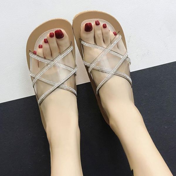 slippers women beach flip flops crystal slip on slides ladies transparent sandals flat causal female shoes woman, Black
slippers women beach flip flops crystal slip on slides ladies transparent sandals flat causal female shoes woman, Black