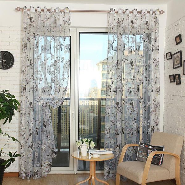 curtain & drapes ready made custom flower floral voile sheer tulle curtains for living room bedroom kitchen door window home decor, 1 panel/
curtain & drapes ready made custom flower floral voile sheer tulle curtains for living room bedroom kitchen door window home decor, 1 panel/