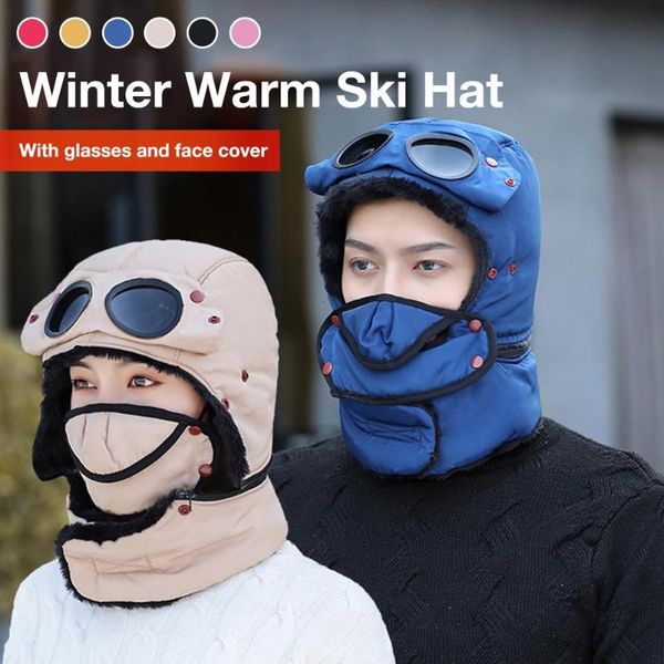 winter trapper trooper hat with windproof glasses plush earflap russian ushanka for men women cycling balaclava outdoor hats, Black;white
winter trapper trooper hat with windproof glasses plush earflap russian ushanka for men women cycling balaclava outdoor hats, Black;white