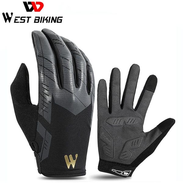 full finger cycling gloves breathable mtb road bike equipment, Black 
full finger cycling gloves breathable mtb road bike equipment, Black