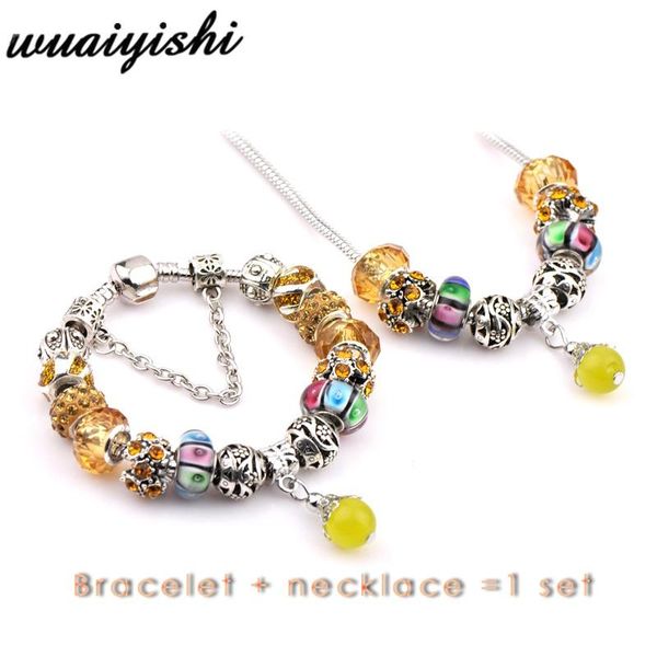 charm bracelets 2021 latest suit bracelet necklace set gift ladies fashion & jewelry retro beads trend pendant, Golden;silver
charm bracelets 2021 latest suit bracelet necklace set gift ladies fashion & jewelry retro beads trend pendant, Golden;silver