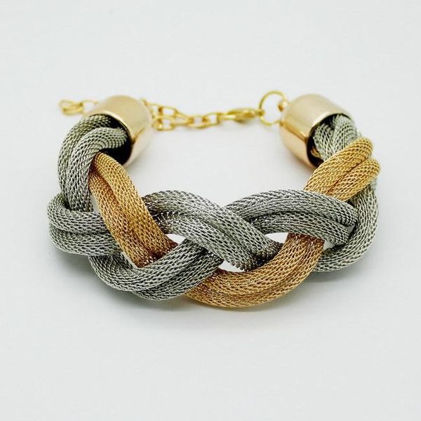 link, chain fashion mesh bracelets color gold black braided link alloy cable jewelry for women
link, chain fashion mesh bracelets color gold black braided link alloy cable jewelry for women