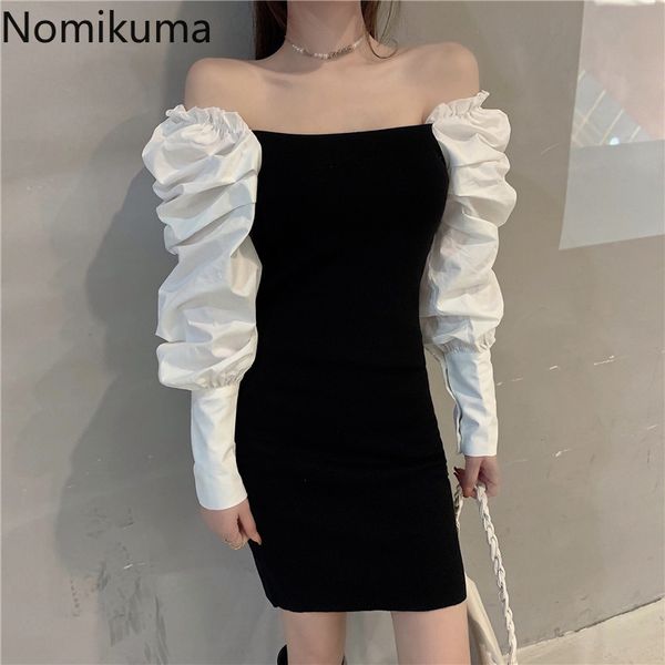 nomikuma puff sleeve patchwork knitted dresses square collar women sweater dress spring new bodycorn vestidos 6e473 210427, Black;gray
nomikuma puff sleeve patchwork knitted dresses square collar women sweater dress spring new bodycorn vestidos 6e473 210427, Black;gray