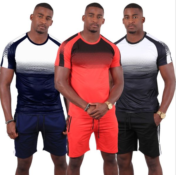 mens designers sets tracksuits fashion summers suits boys casual t-shirts breathable hiphop gradient color t shirt & shorts sportswear male, Gray
mens designers sets tracksuits fashion summers suits boys casual t-shirts breathable hiphop gradient color t shirt & shorts sportswear male, Gray