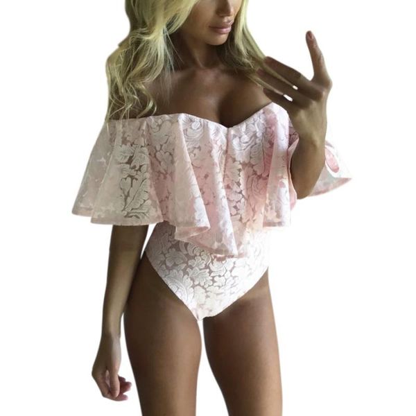 women's jumpsuits & rompers ruffles lace bodysuit summer off shoulder slash neck body beach overalls female women bodysuits 79491, Black;white
women's jumpsuits & rompers ruffles lace bodysuit summer off shoulder slash neck body beach overalls female women bodysuits 79491, Black;white