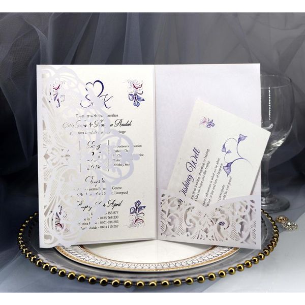 greeting cards cut decor wedding invitation party supplies beauty deep blue/white card laser 10pcs tri-fold european
greeting cards cut decor wedding invitation party supplies beauty deep blue/white card laser 10pcs tri-fold european