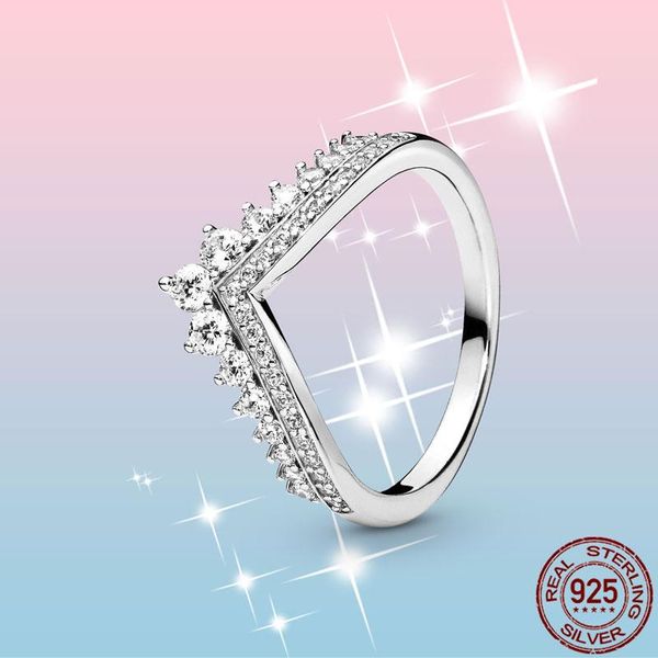 cluster rings female finger ring 925 sterling silver princess wishbone women for clear cz wedding bride engagement jewelry anel, Golden;silver
cluster rings female finger ring 925 sterling silver princess wishbone women for clear cz wedding bride engagement jewelry anel, Golden;silver