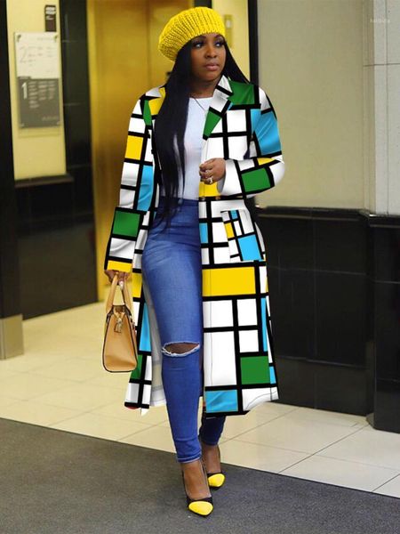 women's trench coats kalenmos autumn winter 2021 plaid print full sleeve high street slim women streetwear long for lady coat, Tan;black
women's trench coats kalenmos autumn winter 2021 plaid print full sleeve high street slim women streetwear long for lady coat, Tan;black