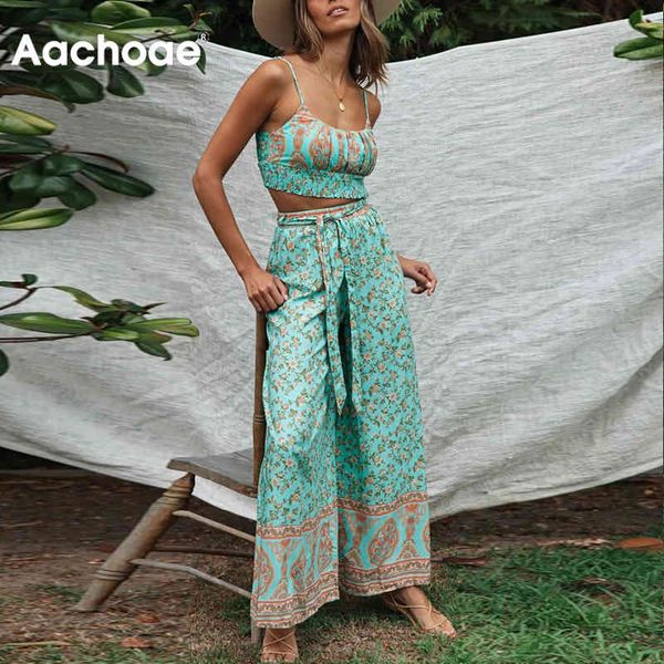 2 piece set women floral printed outfits summer camisole crop casual wide leg pants bohemian ladeis sets 210413, White
2 piece set women floral printed outfits summer camisole crop casual wide leg pants bohemian ladeis sets 210413, White