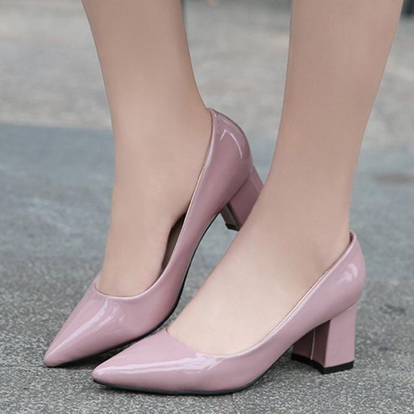 women pumps leather female shoes office& career square heel womens candy color prom stilettos daily high dress, Black
women pumps leather female shoes office& career square heel womens candy color prom stilettos daily high dress, Black