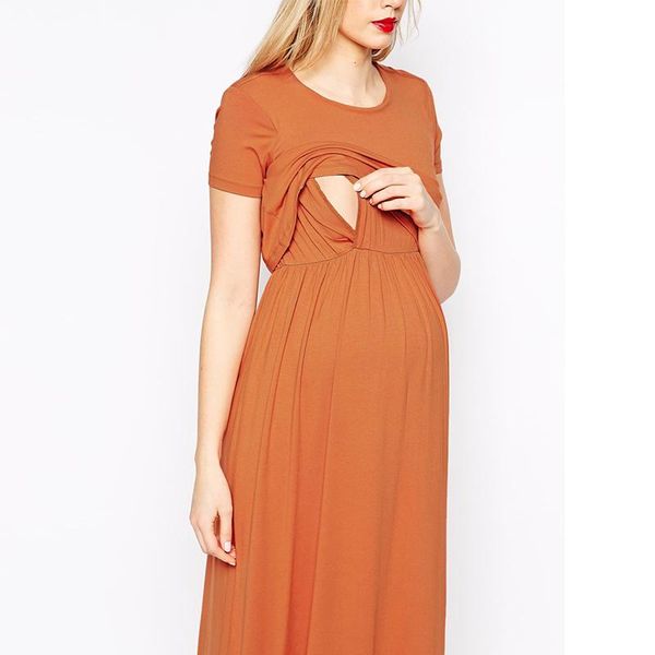 maternity dresses modal dress temperament long short sleeve month breastfeeding, White
maternity dresses modal dress temperament long short sleeve month breastfeeding, White