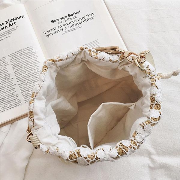 evening bags casual lace straw bag woman summer woven bucket shoulder handbag messenger
evening bags casual lace straw bag woman summer woven bucket shoulder handbag messenger