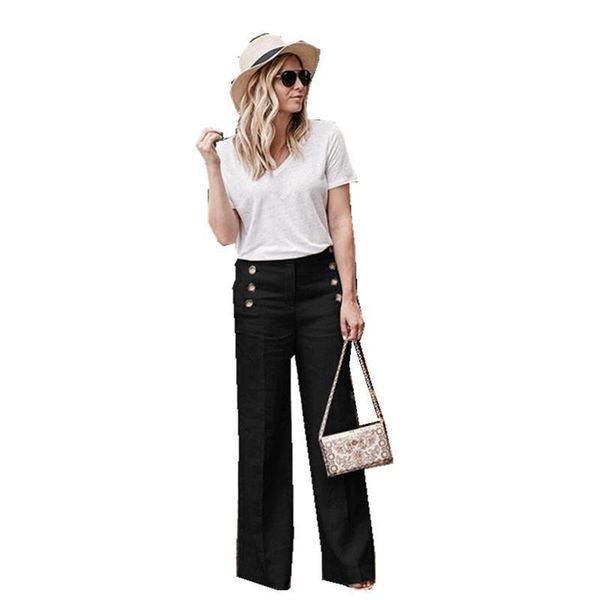 women's pants & capris lugentolo leg women high waist wide cotton and linen solid color buttons summer casual fashion plus size, Black;white
women's pants & capris lugentolo leg women high waist wide cotton and linen solid color buttons summer casual fashion plus size, Black;white