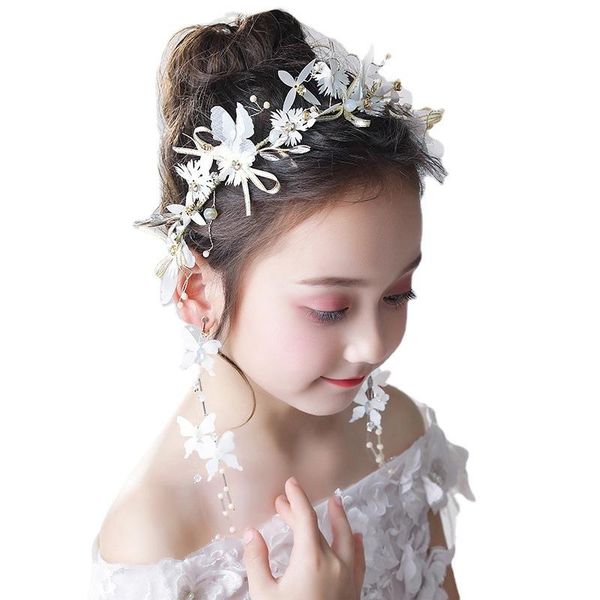 hair accessories pearls hairpin children's flower head ornaments girls garland headdress princess show gift decoration, Slivery;white
hair accessories pearls hairpin children's flower head ornaments girls garland headdress princess show gift decoration, Slivery;white
