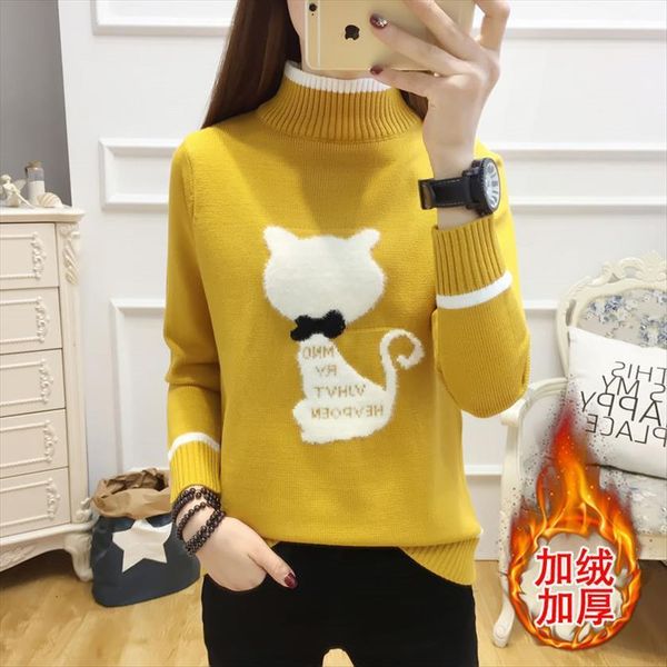 winter half turtleneck women knit womens sweaters pullover autumn jumper female pull cute fashion knitted, White;black
winter half turtleneck women knit womens sweaters pullover autumn jumper female pull cute fashion knitted, White;black