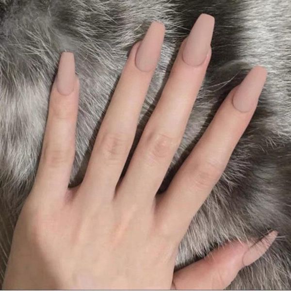 false nails khaki pure color frosted ballet fake nail wearable detachable tips round long healthy finished for girls and women, Red;gold
false nails khaki pure color frosted ballet fake nail wearable detachable tips round long healthy finished for girls and women, Red;gold