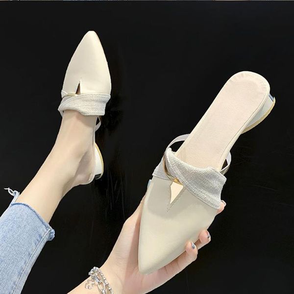summer sandals women's pointed toe slippers solid pu leather block heels elegant ladies shoes fashion women outdoor slides, Black
summer sandals women's pointed toe slippers solid pu leather block heels elegant ladies shoes fashion women outdoor slides, Black