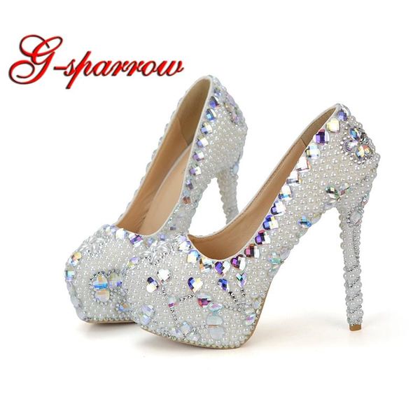 party prom pumps beautiful platforms lady court shoes white pearl with ab heart crystal wedding dress 14cm high heels, Black
party prom pumps beautiful platforms lady court shoes white pearl with ab heart crystal wedding dress 14cm high heels, Black