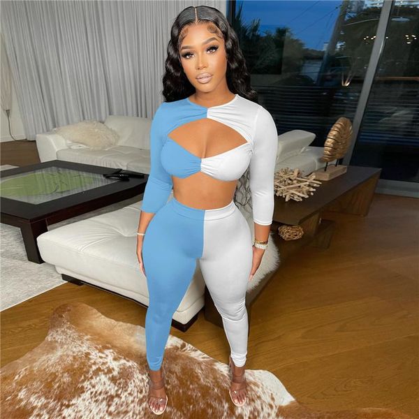 women's two piece pants color block patchwork set women cut out crop and leggings club outfits for matching sets tracksuit, White
women's two piece pants color block patchwork set women cut out crop and leggings club outfits for matching sets tracksuit, White