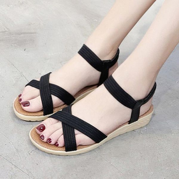 shoes woman sandals wedges women's fashion low heel anti skidding beach cross strap peep-toe sapato feminino, Black
shoes woman sandals wedges women's fashion low heel anti skidding beach cross strap peep-toe sapato feminino, Black