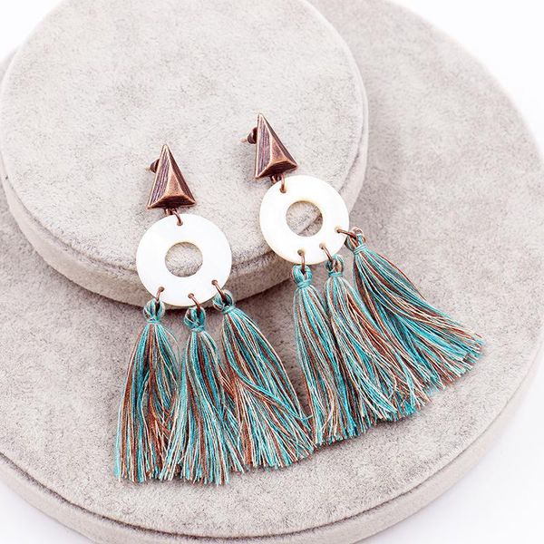 e231.stylish tassel earrings large circle shell long retro dangle & chandelier, Silver
e231.stylish tassel earrings large circle shell long retro dangle & chandelier, Silver