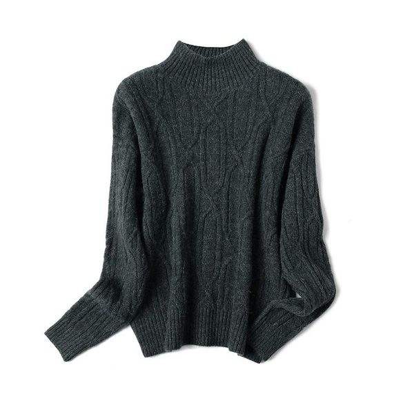 women's sweaters sweater women autumn winter outside korean loose lazy turtleneck jumper 2021 knitted wool coat pullovers, White;black
women's sweaters sweater women autumn winter outside korean loose lazy turtleneck jumper 2021 knitted wool coat pullovers, White;black