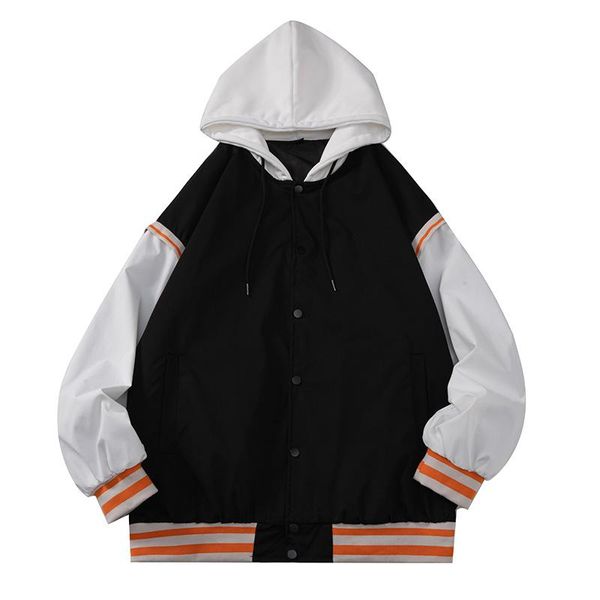 men's jackets 2021 hoodies jacket for mens style clothing korea fashion clothes oversized coat plus size casual patchwork long sleeve, Black;brown
men's jackets 2021 hoodies jacket for mens style clothing korea fashion clothes oversized coat plus size casual patchwork long sleeve, Black;brown