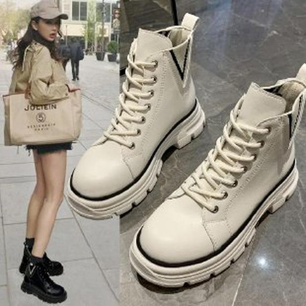 boots ladies flat shoes 2021 fall casual white lace-up fashion vulcanized leather women's, Black
boots ladies flat shoes 2021 fall casual white lace-up fashion vulcanized leather women's, Black